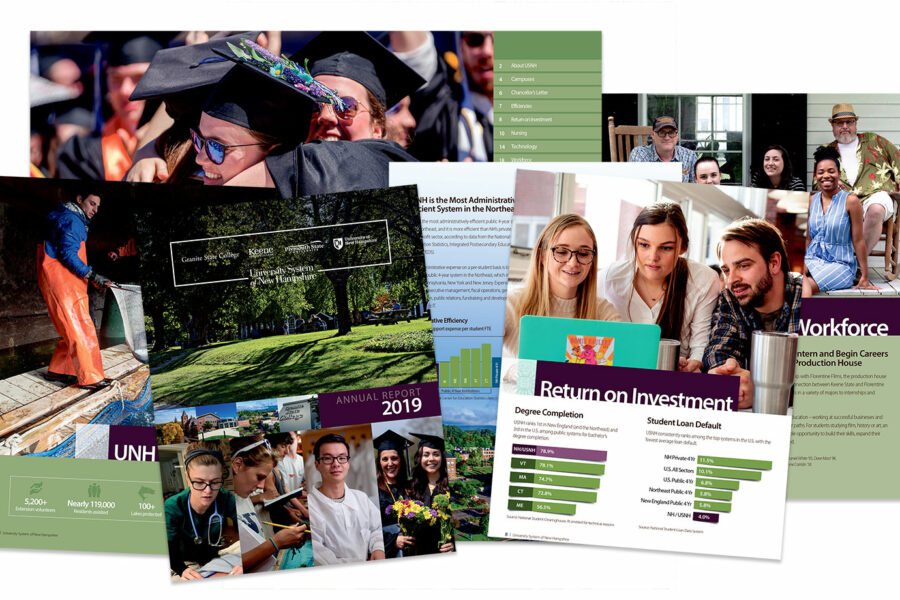 The University System of New Hampshire selects Grinley Creative to design annual report